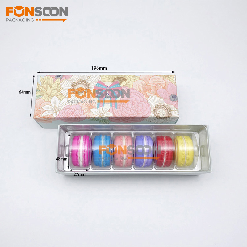 6 packs macaron paper gift box
