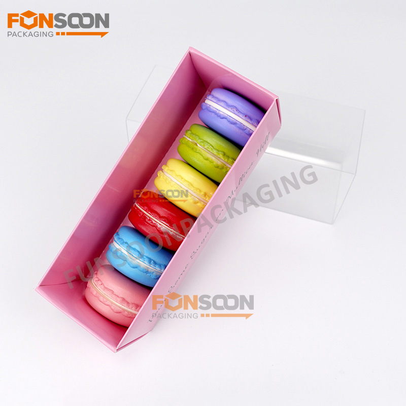 6 packs paper macaron drawer box With Vie Window