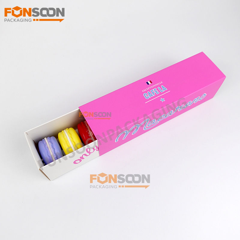 macaron food grade paper drawer box