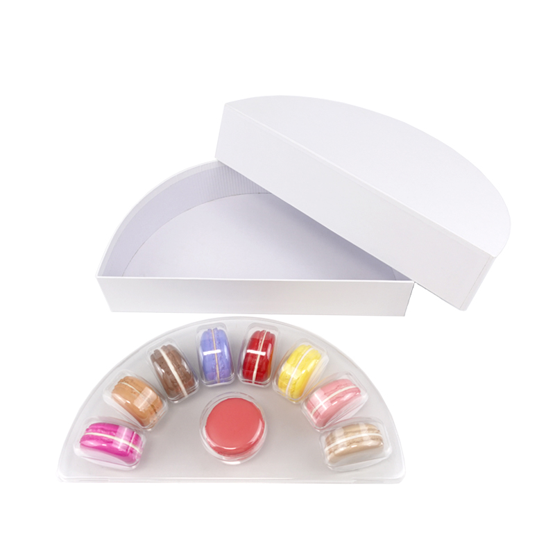 Semicircle Shaped cardboard Christmas macaron box