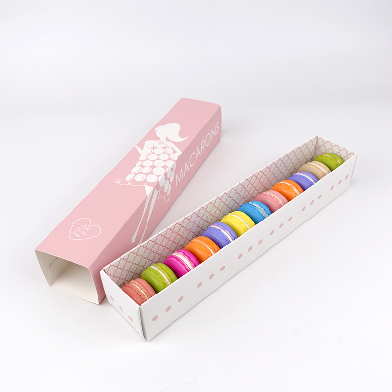 food grade paper 12 macarons drawer box