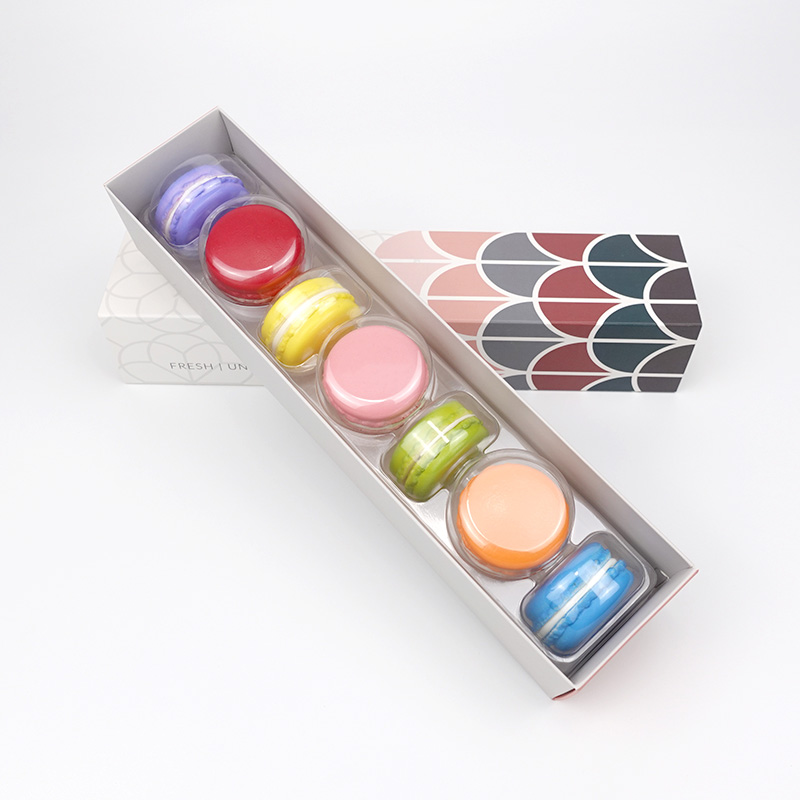 7 macaron paper drawer box with inserts