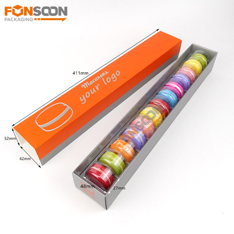 13 macarons Paper drawer box