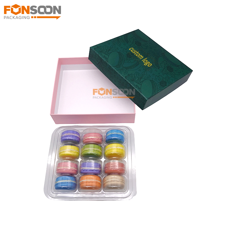 12 macaron luxury paper gift box with insert