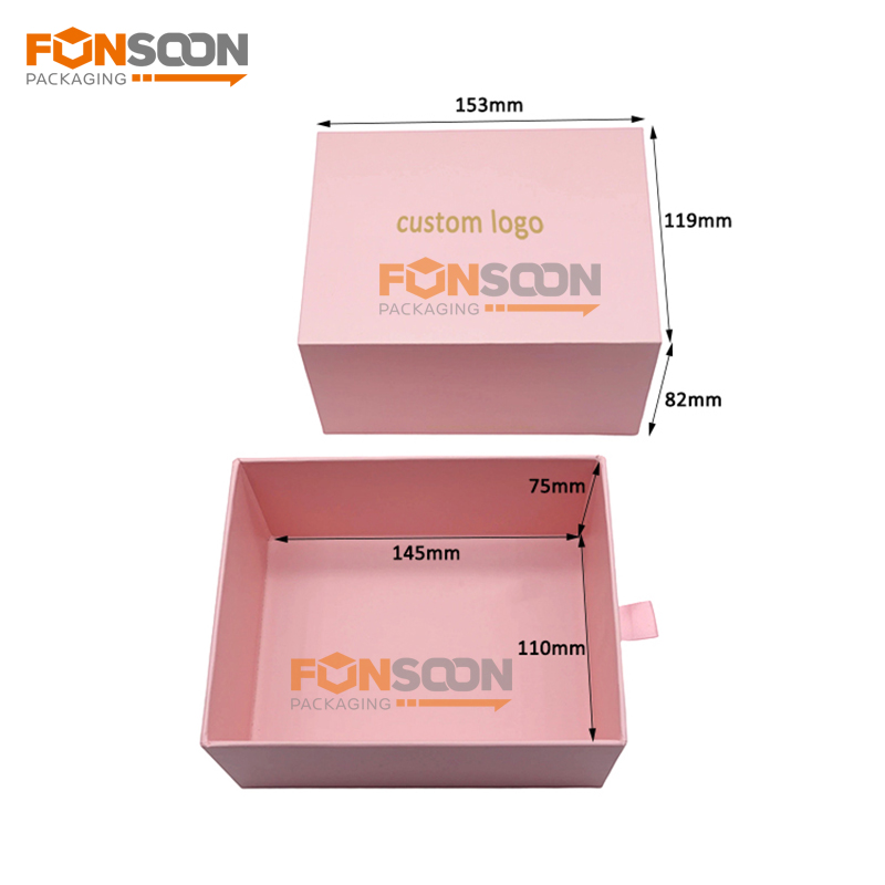 luxury cardboard drawer cookie box 