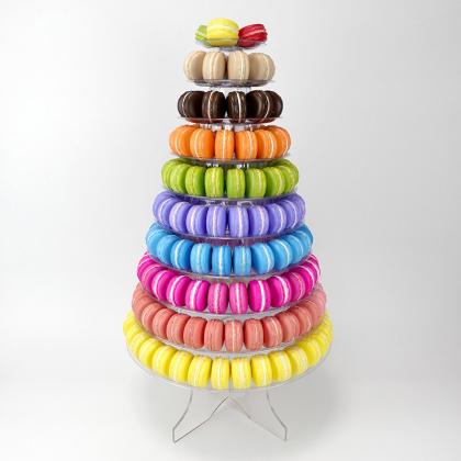 10 tier macaron tower stand with acrylic bottom