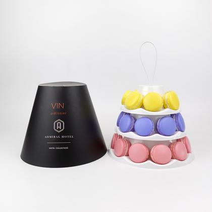 custom 3 tiers macaron  tower