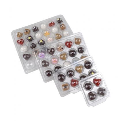 4 8 15 30 truffle chocolate plastic tray