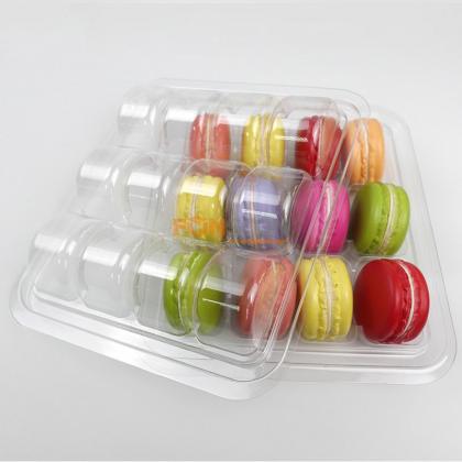 12 macarons clear blister tray