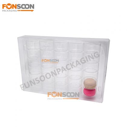 30 macaron plastic clear box