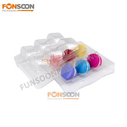 6 pack macarons plastic container