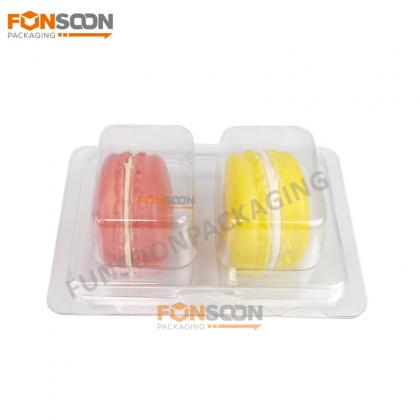 2 cavity dessert plastic blister box