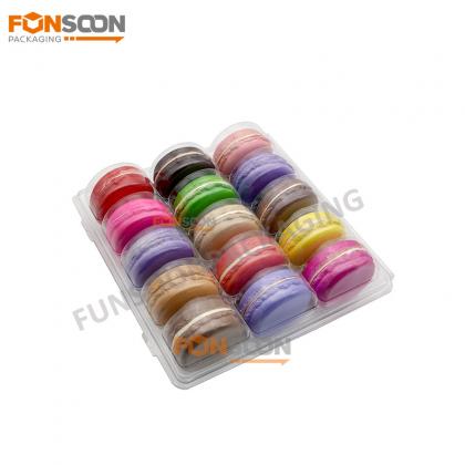 15 macarons clear blister tray