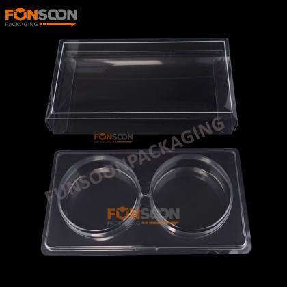 2 cookies clear packaging box