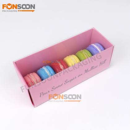 6 packs paper macaron drawer box With Vie Window