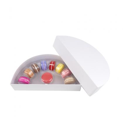 Semicircle Shaped cardboard Christmas macaron  box
