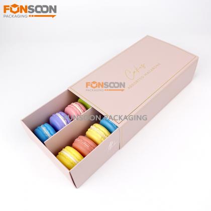 14 macarons Paper drawer box