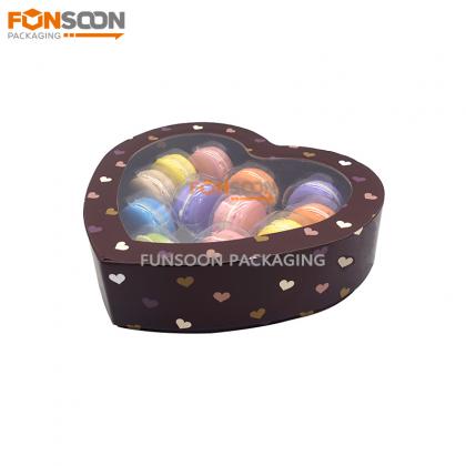 Heart Shaped 12 Macarons gift box