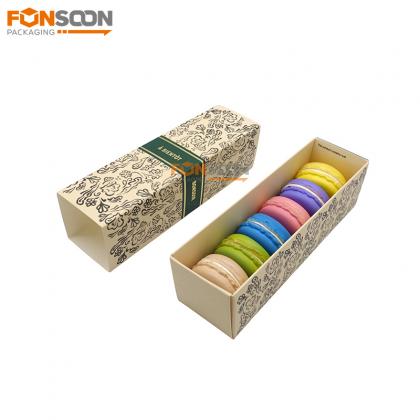 6 macarons Paper drawer box packaging