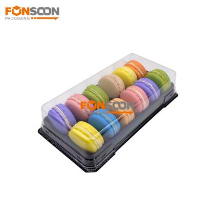 12 macarons plastic PET blister container